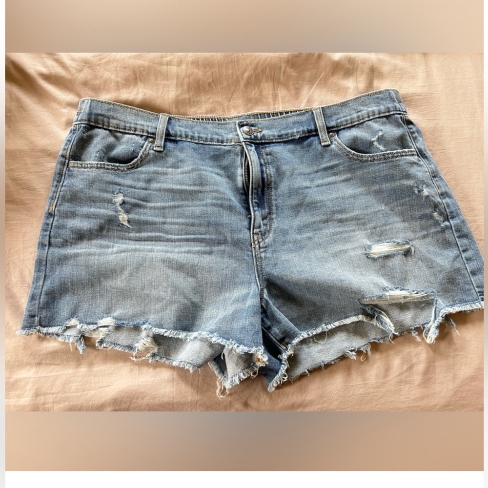 Aerie Daydream Elastic Waist Jean Shorts *NEW*